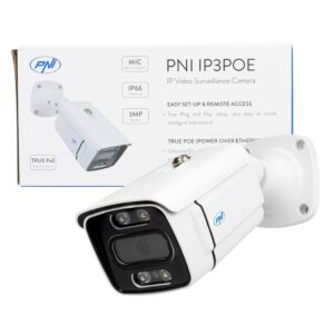 IP3POE IPI Videoüberwachungskamera mit IP, 3MP, Outdoor