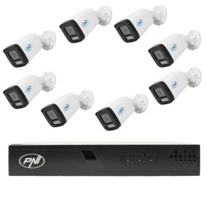 Videoüberwachungspaket mit 8 Kameras und 20 Meter Kabeln inklusive