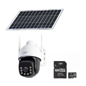 PNI IP74 Live AOV Black Light 4MP Videoüberwachungskamera-Paket und PNI 128GB Karte