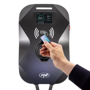 PNI KW22 Ladestation, 32A, 22KW, für Elektroautos, 85V - 415V, dreiphasig, Typ 2 Kabel und 7-poliger Stecker