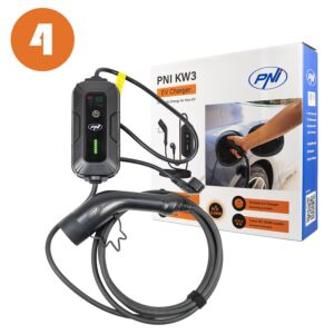 Box mit 4 Stück PNI KW3 tragbaren Ladegeräten