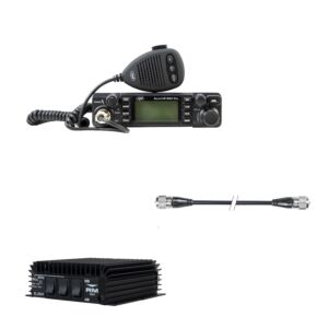 CB-Funkgeräte-Komplettpaket PNI Escort HP 9001 PRO, ASQ + RX-TX KL203P Verstärker, AM/FM/SSB, 100 W, 12 V und PNI R50 Kabel