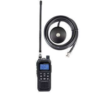 Tragbares CB-Funkgerät-Set PNI Escort HP 92, Multistandard, 4 W, 12–24 V, AM/FM mit BNC-Magnetfuß
