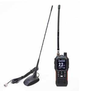 PNI Escort HP 102 Multi-Standard tragbare CB-Radiostation, 4W, 12V-24V, AM-FM mit PNI Extra 48 CB-Antenne mit Magnet