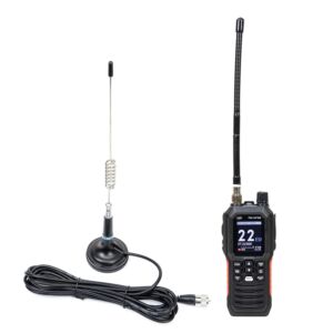 Tragbares CB-Funkgerät-Set PNI Escort HP 102 Multistandard, 4 W, 12–24 V, AM/FM mit CB-Antenne PNI ML29 und Magnet
