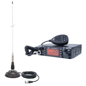 HP 9001 PRO ASQ einstellbar, AM-FM, 12 V, 4 W + CB PNI ML100 Antenne