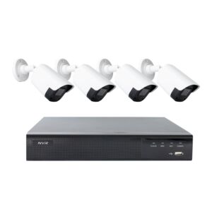 PNI House IPMAX POE22S Videoüberwachungsset, NVR und 4 Bullet-Kameras mit 4 MP