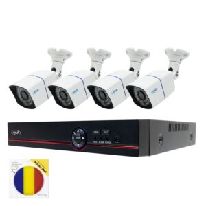 PNI House PTZ1500 5MP DVR Videoüberwachungsset – 4 Kameras und Sticky Pad Flag Package