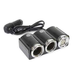 Auto-Zigarettenanzünder-Splitter PNI Lighter 20 12V/24V 2 Ausgänge, 2 x USB, LED-Anzeige