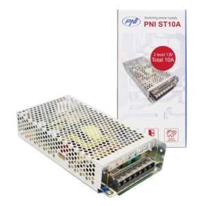 Stabilisierte Schaltspannungsquelle PNI ST10A 230V bis 12V 10A stabilisiert für Überwachungssysteme