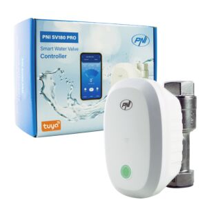 Intelligentes Wasserventil PNI SV180 PRO, Wi-Fi-Konnektivität, IP65, DN20, 3/4 Tuya-Anwendung, kompatibel mit Amazon Al