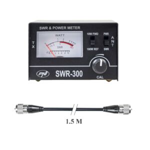 PNI SWR-300 PWR-SWR-Messgerät-Reflektometer-Paket zur SWR-Messung und PNI R150-Anschlusskabel