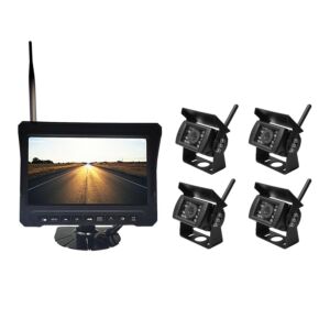 PNI TRK504 kabelloses Videoüberwachungsset für LKW-DVR mit LCD-Monitor und 4 Kameras