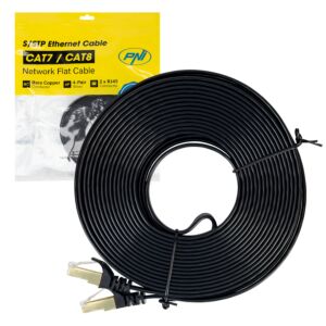 Flaches Netzwerkkabel CAT7 schwarz
