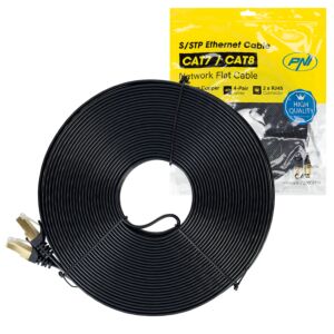Flaches Netzwerkkabel CAT7 schwarz