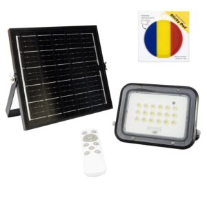 PNI GreenHouse WS50 PRO 50W LED-Reflektor-Paket mit 6W Solarpanel und Klebefahne