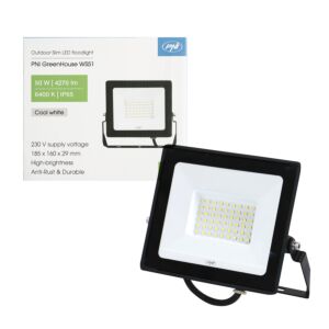 PNI GreenHouse WS51 50W Slim LED Flutlicht, 6400K, 5000lm, 184,5 * 29 * 160mm
