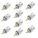 Set mit 10 PNI PL259-Steckern für RG58-Kabel, goldener Mittelstift 9 mm