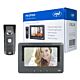 PNI DF930 Video-Gegensprechanlage mit 1 Monitor, 7-Zoll-LCD-Bildschirm, 800 x 480, elektromagnetischer Yala-Ausgang, schwarz