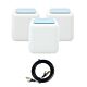 PNI GB1200 Gigabit Wi-Fi Mesh-Systempaket und 1bc S/STP CAT7 Flachnetzwerkkabel PNI U7015B 1,5 m