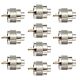 Set mit 10 Stück PNI PL259 Kurzstecker für RG58-Kabel mit vergoldetem Mittelstift 6 mm