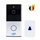 Smart-Video-Türsprechanlagen-Paket PNI SafeHome PT710B WiFi HD, P2P und Klebepad-Flagge