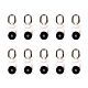 Set mit 10 Ringen PNI PT923I für Vorhangschiene, Vorhang PNI PT923